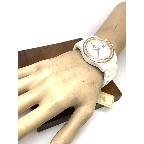 Jivago Women's Watch JV9412 Quartz Mother of Pearl Dial Rose Gold White Ceramic - Picture 4 of 14